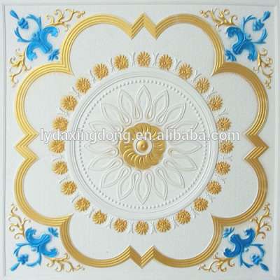 Golden color gypsum ceiling board